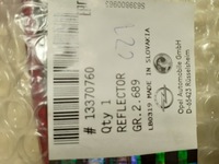 фото thumb №1, Лампа відбиваюча opel astra j хетчбек 13370760