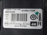 фото thumb №14, Лампи передні vw passat b6 3c bixenon поворотний європа оригінал