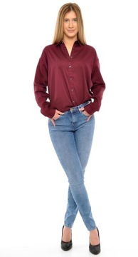 Рубашка LEE REGULAR бордовая PLAIN SHIRT M 38