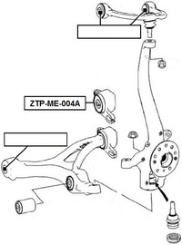 фото thumb №9, Втулка важеля перед нижній mercedes r-klasa w251