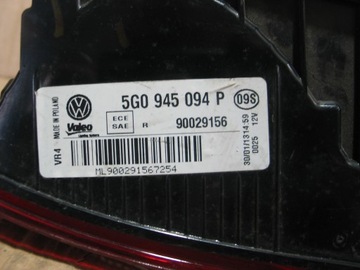 фото thumb №10, Лампа зад задняя w крышка багажника vw golf 7 vii 5g0945094p