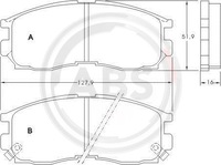 фото thumb №13, A.b.s. 36763 набір гальмівних колодок гальмівних, гальма дискові