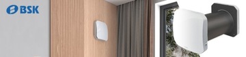 Компактная настенная установка рекуперации тепла ZEPHYR 160 с дистанционным управлением 60м3/ч WiFi