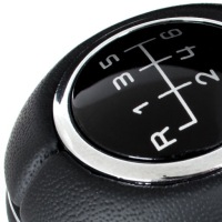 Купити 2x ручка перемикання передач 6b+r еко-шкіра чорна до mercedes c w203 a w169 2000-, фото thumb