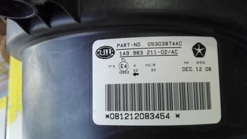 фото thumb №3, Фара правый jeep compass patriot k05303874ac