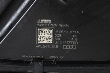 фото thumb №15, Лампа повний led ліва фара лівий audi etron e-tron 4ke usa eu 4ke941039b