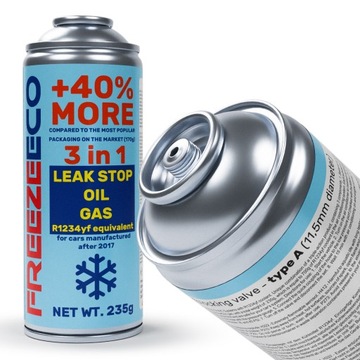 Масло-герметик 3 в 1 FIX, газ R1234yf + на 40 % БОЛЬШЕ КОЭФФИЦИЕНТА АВТОМОБИЛЬНОГО КОНДИЦИОНЕРА AC