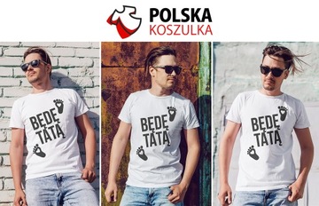 T-SHIRT DZIEŃ OJCA TATY BĘDĘ TATĄ 2XL JAKOŚĆ