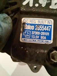 фото thumb №6, Hyundai i30 i 08r ceed генератор 1.4 b 90a 37300-2b101 valeo 2655447