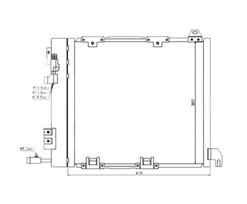 фото thumb №9, Радіаторів кондиціонера do opel astra g 1998-2004 1850056