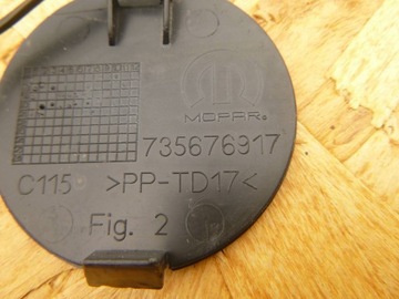 фото thumb №3, Jeep renegade рестайлинг 18- заглушка фаркоп hak бампер перед 735676917