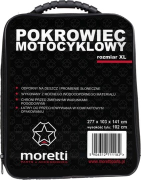 POKROWIEC NA MOTOCYKL MORETTI XL 277x141x103 mocny