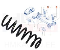 фото thumb №1, Пружина підвіска задня renault espace v 5 scenic iv 4 задня aso оригінальний номер