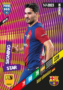Футбольные карточки Panini Upgrade Edition FIFA 365 2024 с подписями звезд в блистерной упаковке