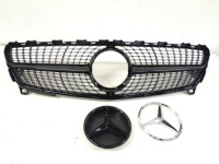 Решётка радиатора решётка  бампера mercedes w176 2015-18 a klas diamant all черный с Разборки, фото thumb
