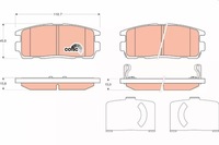 фото thumb №16, Гальмівні колодки гальмівний. opel antara 06- задня