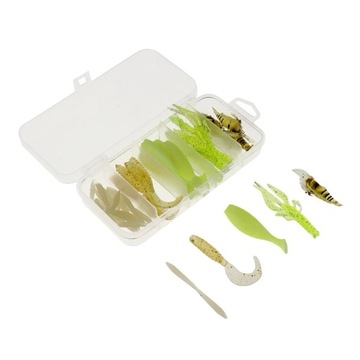 30 шт. Мягкие рыболовные приманки Worm Shad.