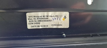 фото thumb №9, Maserati quattroporte vi ролета дверь правая правый зад 670040356