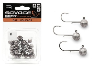 25 штук Jiggic Heads Savage Gear Ball 4-7,5 г