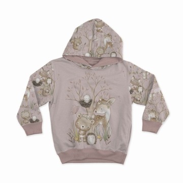 Ткань петельный трикотаж 250г/м2 Little Baby Forest Pink