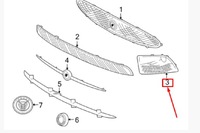 фото thumb №11, Jaguar xk convertible x150 бампер передний левый решётка радиатора новый оригинальный c2p1