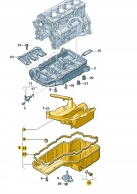 Оригінальна піддон масляна audi a4 a5 a7 06l103598r Доставка, фото thumb
