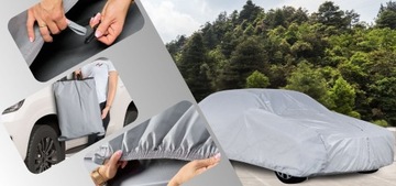 Pokrowiec na Samochód Coupe M2 430-455 Auto Plandeka Practic 3 Warstwy Pasy