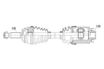фото thumb №1, Піввісь привідна права jeep patriot 2.2 l=586mm