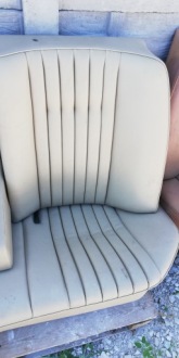 фото thumb №4, Задняя заднее сиденье спинка бежевые mercedes w124 sedan