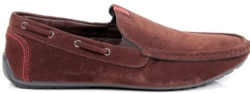 MĘSKIE MOKASYNY BRĄZOWE ZAMSZOWE BUTY WSUWANE CASUAL MUST HAVE SEZONU HOT
