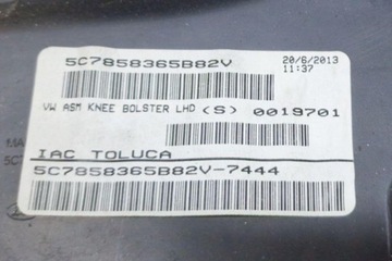 фото thumb №8, Нижняя планка декоративная панели распределительной vw jetta iii 1k2 5c7858365b 1.4l