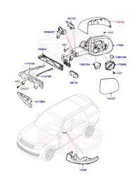 фото thumb №3, Правая накладка зеркало land rover range rover l460 sport l461 lr152952
