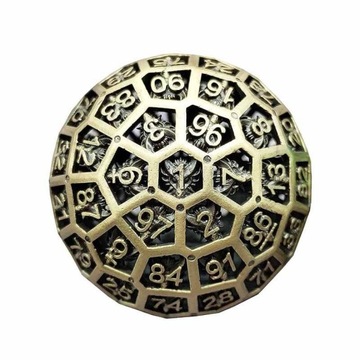 KOSTKA RPG METALOWA KOŚĆ STUŚCIENNA K100 SMOCZE GNIAZDO