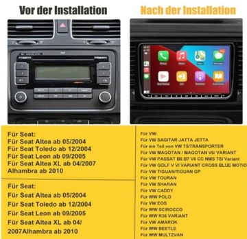 Radio samochodowe SEMAITU do VW, Golf 5 6 Passat Polo Tiguan Seat