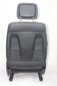 фото thumb №14, Mercedes gl x164 сидіння лівий przed liftem czarna шкіра білий nić