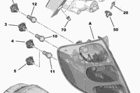 фото thumb №8, Citroën c3 pluriel hb задние левая свет задние nowe оригинальные 6350r6