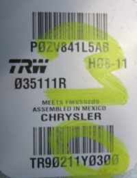 фото thumb №4, Chrysler town country pas левый правый ii iii ряд dodge grand caravan задняя