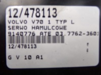 Volvo v70 1 typ l 96-00 усилитель тормозов тормозные 9140776 ate 03,7762-3601,4 с Разборки, фото thumb