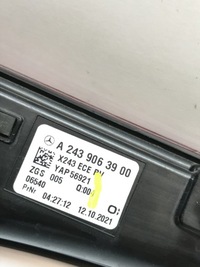 фото thumb №14, Лампа накладка задняя задняя mercedes eqb x243 a243 a2439063900