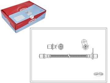 фото thumb №1, Corteco шланг гальмівний 9008094016 9094702634 sl
