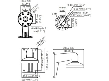 HIKVISION DS-1273ZJ-130-TRL настенное крепление