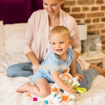 BabyOno СПИРАЛЬНЫЙ КУЛОН ДЛЯ КОЛЯСКИ LLAMA ZIGGY