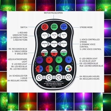 PROJEKTOR DYSKOTEKOWY KULA DISCO REFLEKTOR UV LED