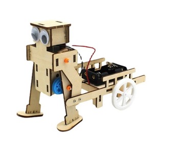 Робот С ТЕЛЕЖКОЙ для самостоятельной сборки DIY STEM