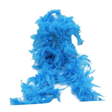 .Costume Boa Feather Boa for Dancing Wedding Blue