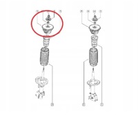 Подушка амортизатора renault перед master 10- le с Разборки, фото thumb