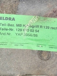 Купить Ручка закрытия дверь передних правых mercedes-benz sl r129 1298100254, фото thumb