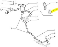 фото thumb №6, Кліпса кріплення шланг підсилювача fiat palio оригінальний номер 14574080