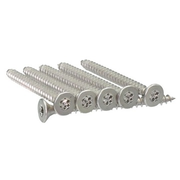 Конические шурупы Torx 5x80 для мебели из нержавеющей стали, 100 шт.