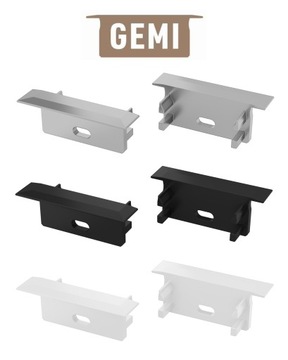 СВЕТОДИОДНЫЙ ПРОФИЛЬ НА 2 СВЕТОДИОДНЫЕ ЛЕНТЫ АЛЮМИНИЕВЫЙ ВСТРАИВАЕМЫЙ GEMI SILVER 2M С ЛАМПОЙ